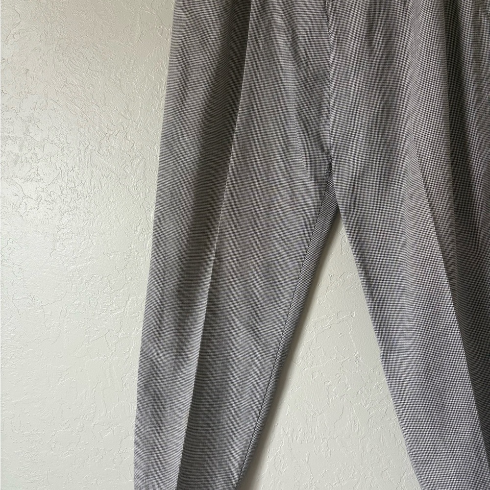 Vintage Checkered Cotton Black and White Trouser Pants 14P modern 12P - Picture 4 of 14